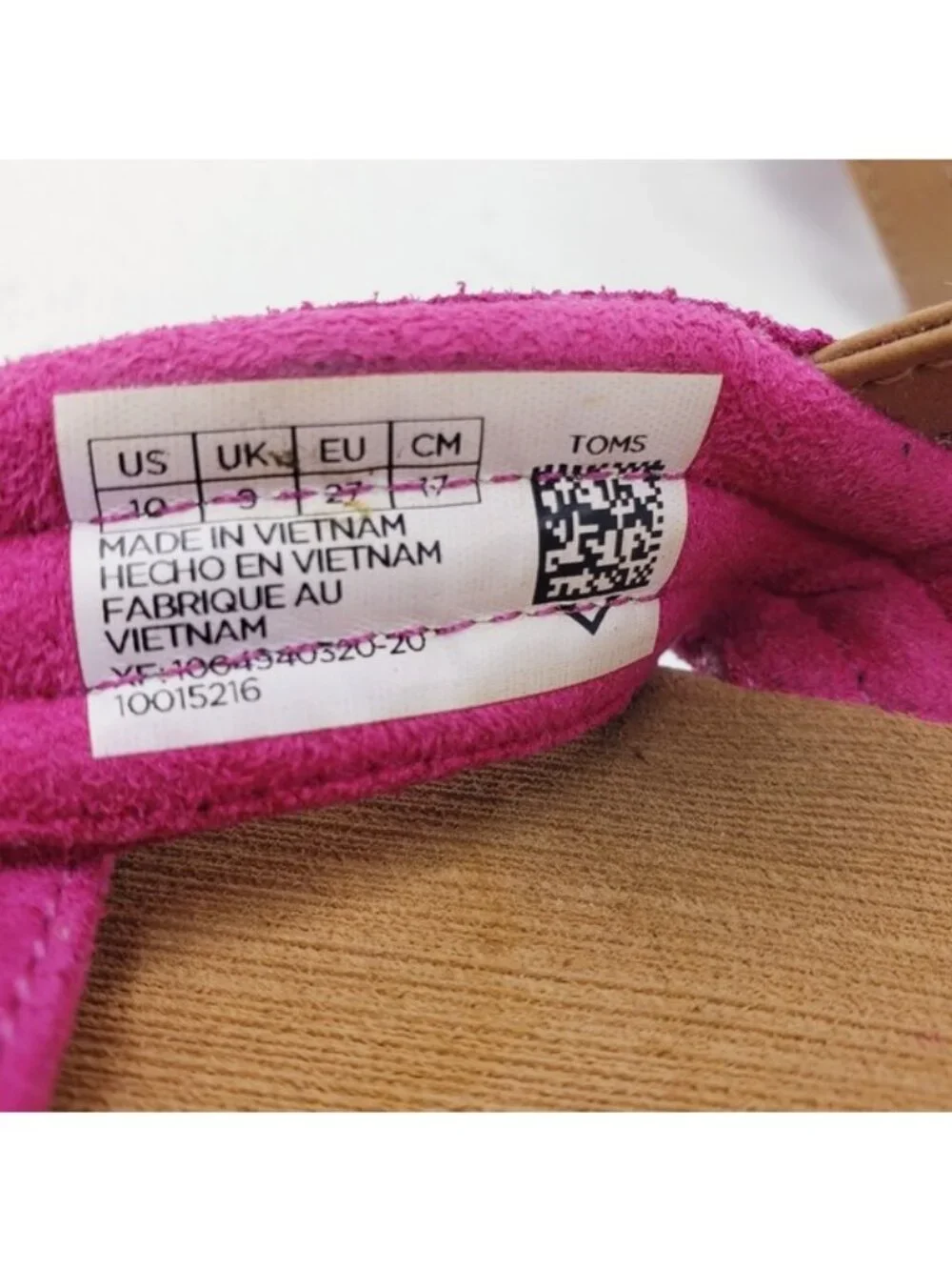 Toms Pink Tiny Viv Very Berry Suede Criss Cross Sandals Girls Toddler Size 10